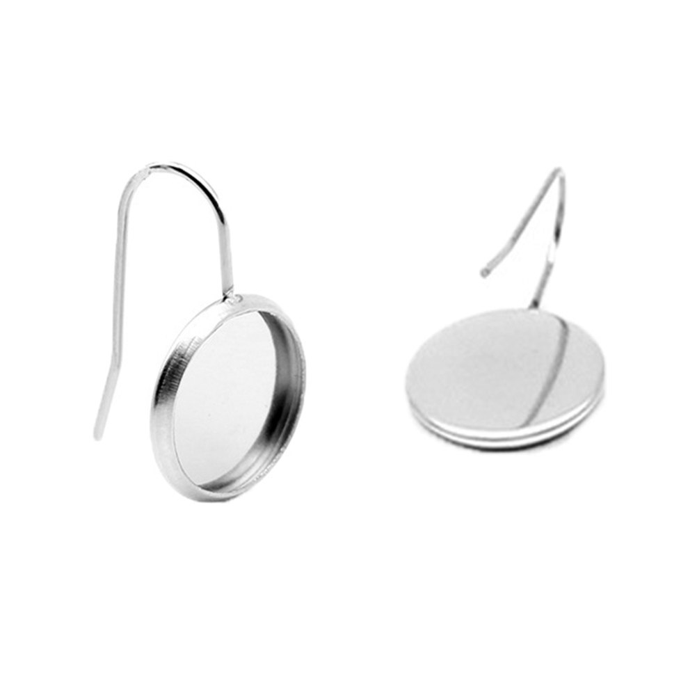 Resin Crafts Diy - Stainless Steel Earring Blanks 30Pcs Silver