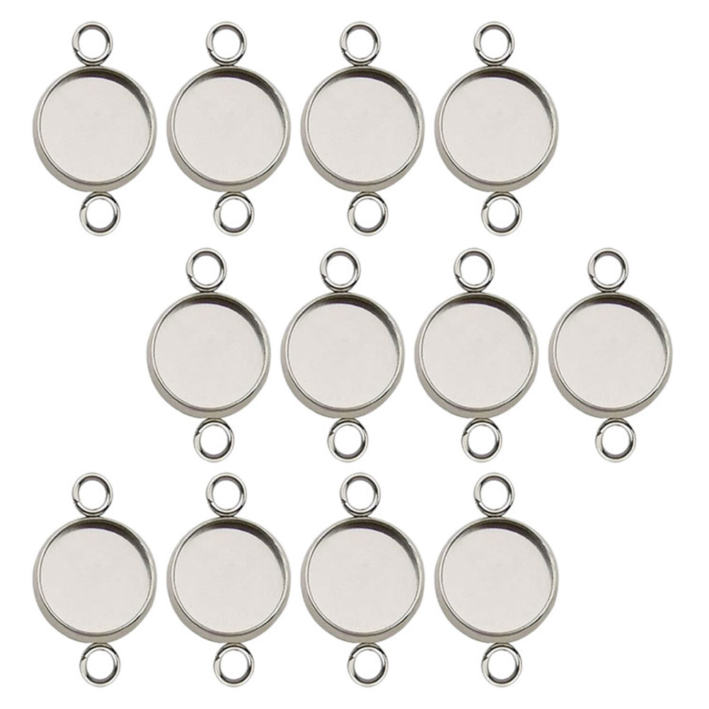 20 Pcs Bracelet Cabochon Conne - Bezels Set Pendant ulasan dan harga