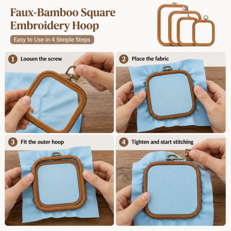Square Decorative Fauxs Wood C - Wood Ring Blank ulasan dan harga