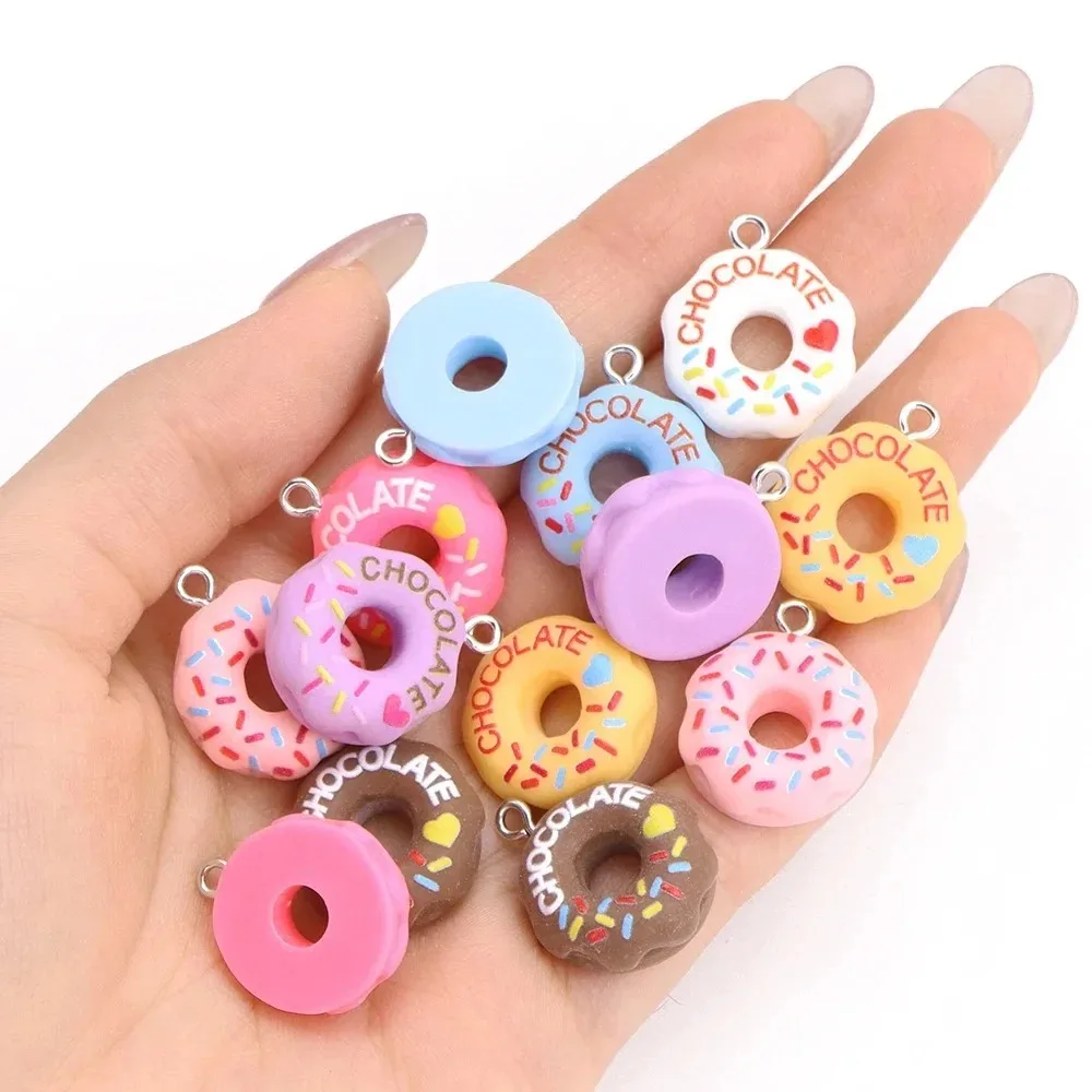 10Pcs Kawaii 3D Bread Donut Re - Resin Crafts Diy ulasan dan harga