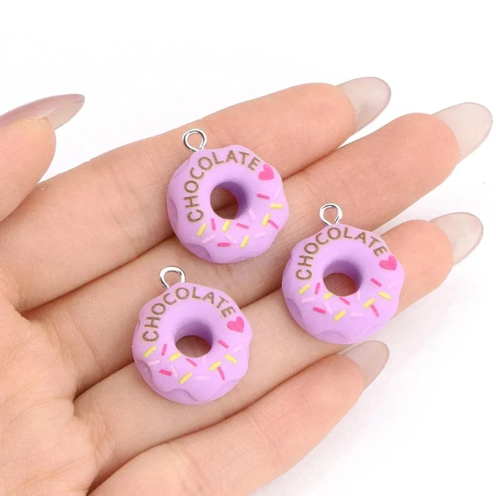 10Pcs Kawaii 3D Bread Donut Re - Resin Crafts Diy ulasan dan harga
