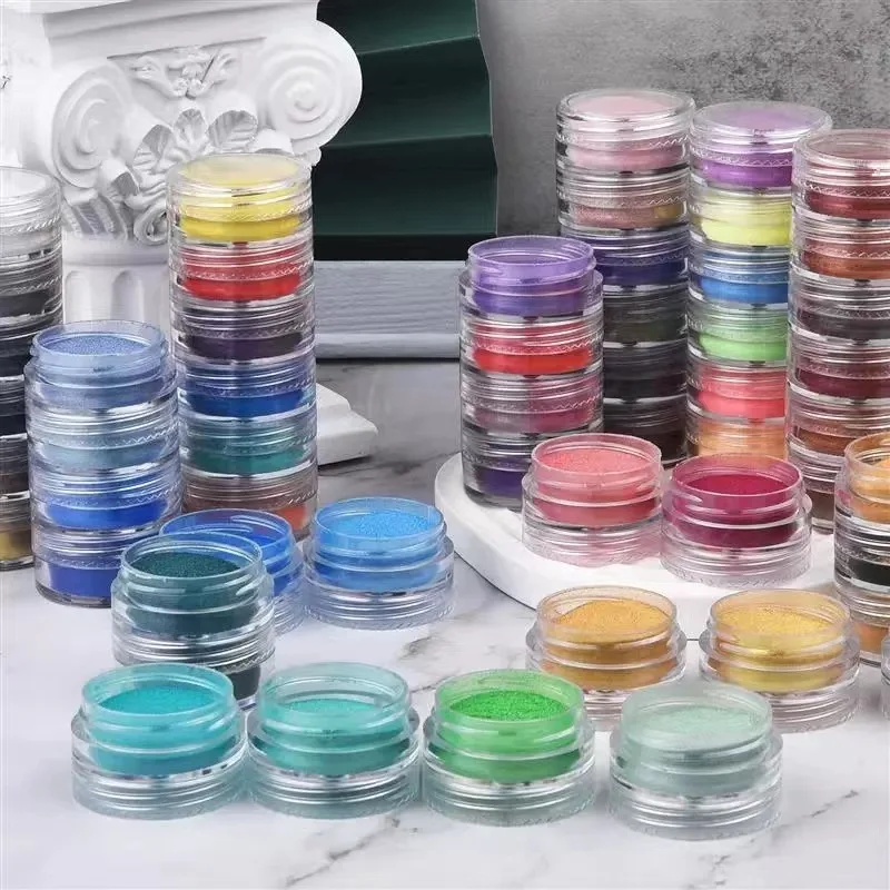 6Pcs Aurora Pearlescent Glitte - Resin Glitter Pack ulasan dan harga