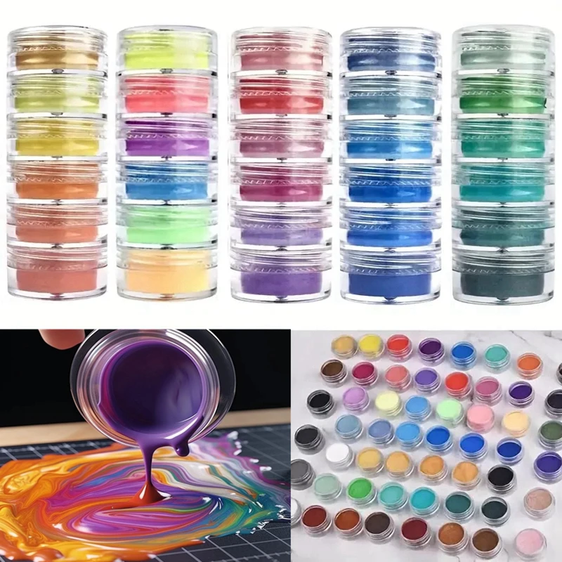 6Pcs Aurora Pearlescent Glitte - Resin Glitter Pack ulasan dan harga